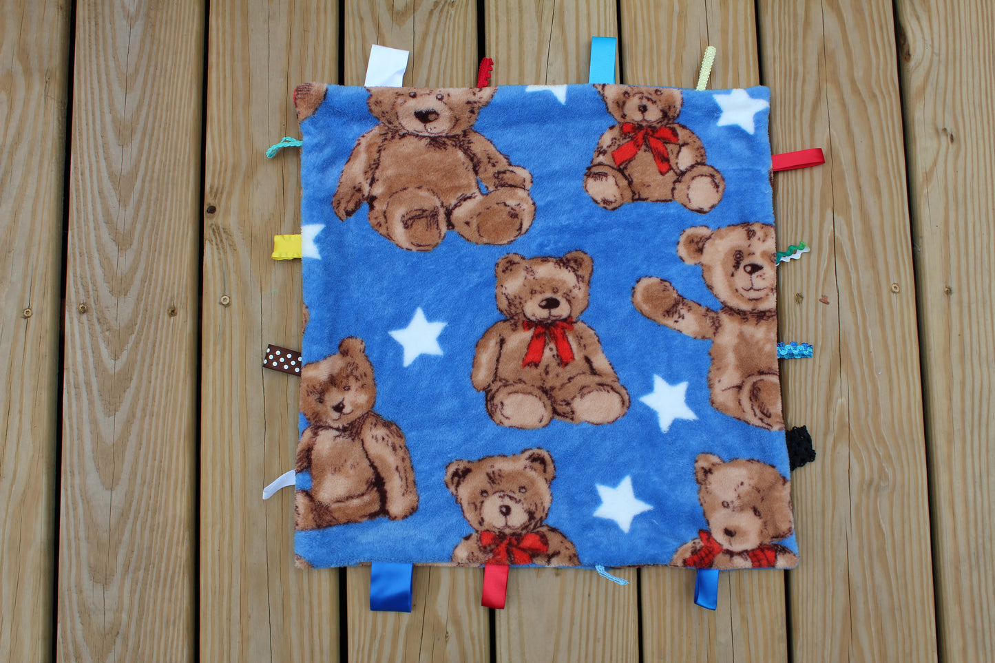 Teddy Bear Tag Blanket