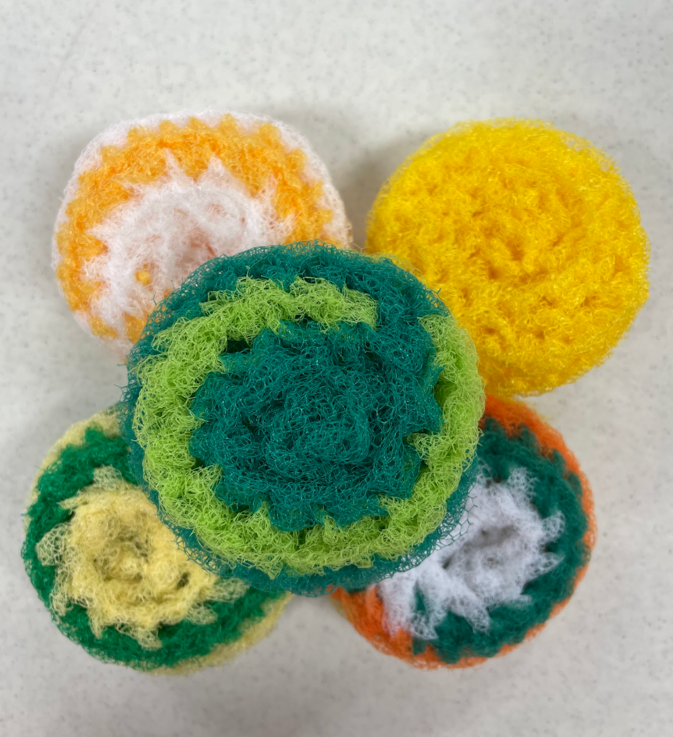 Green & Yellow Scrubbies