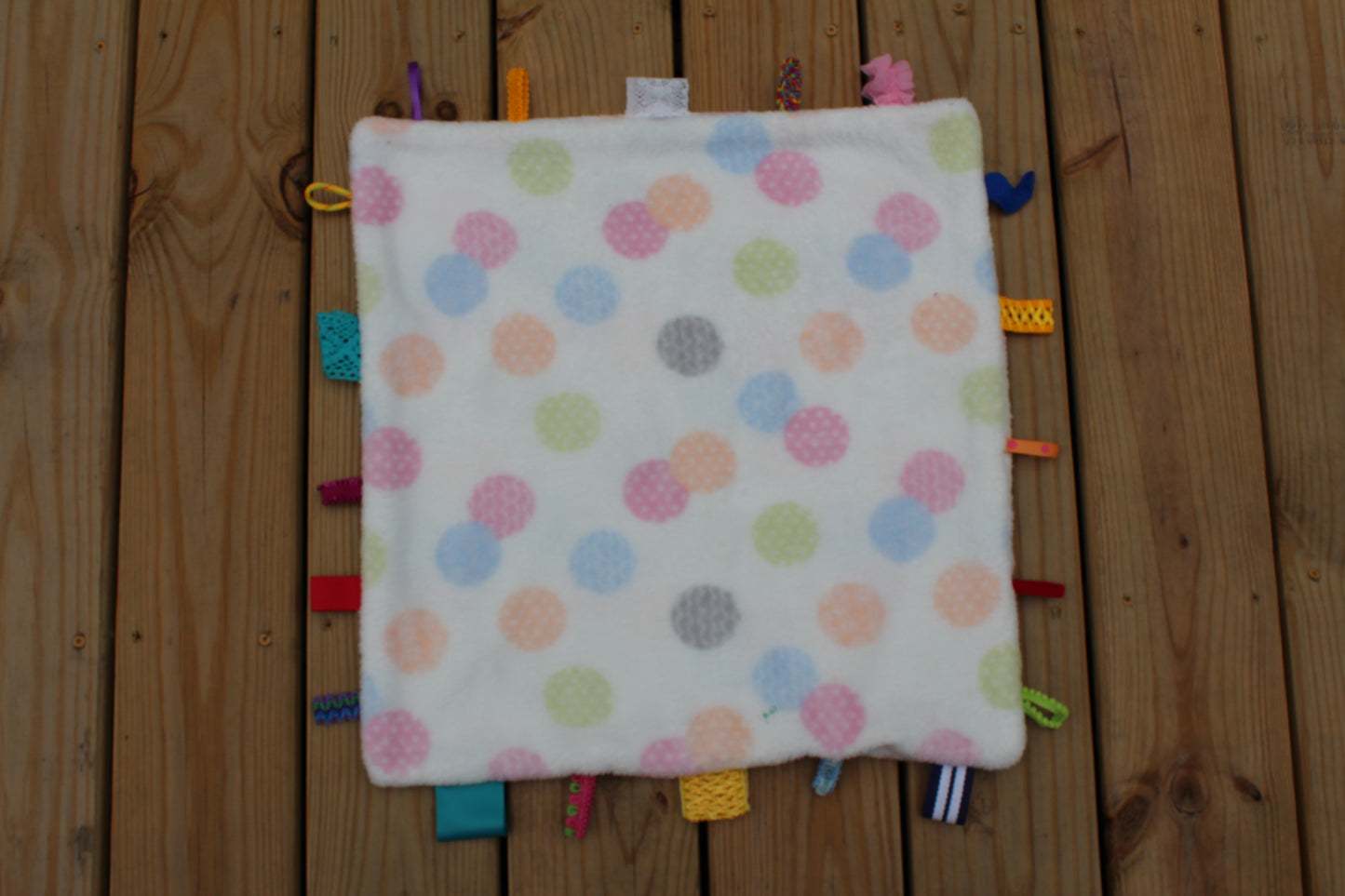 Polka Dot Tag Blanket